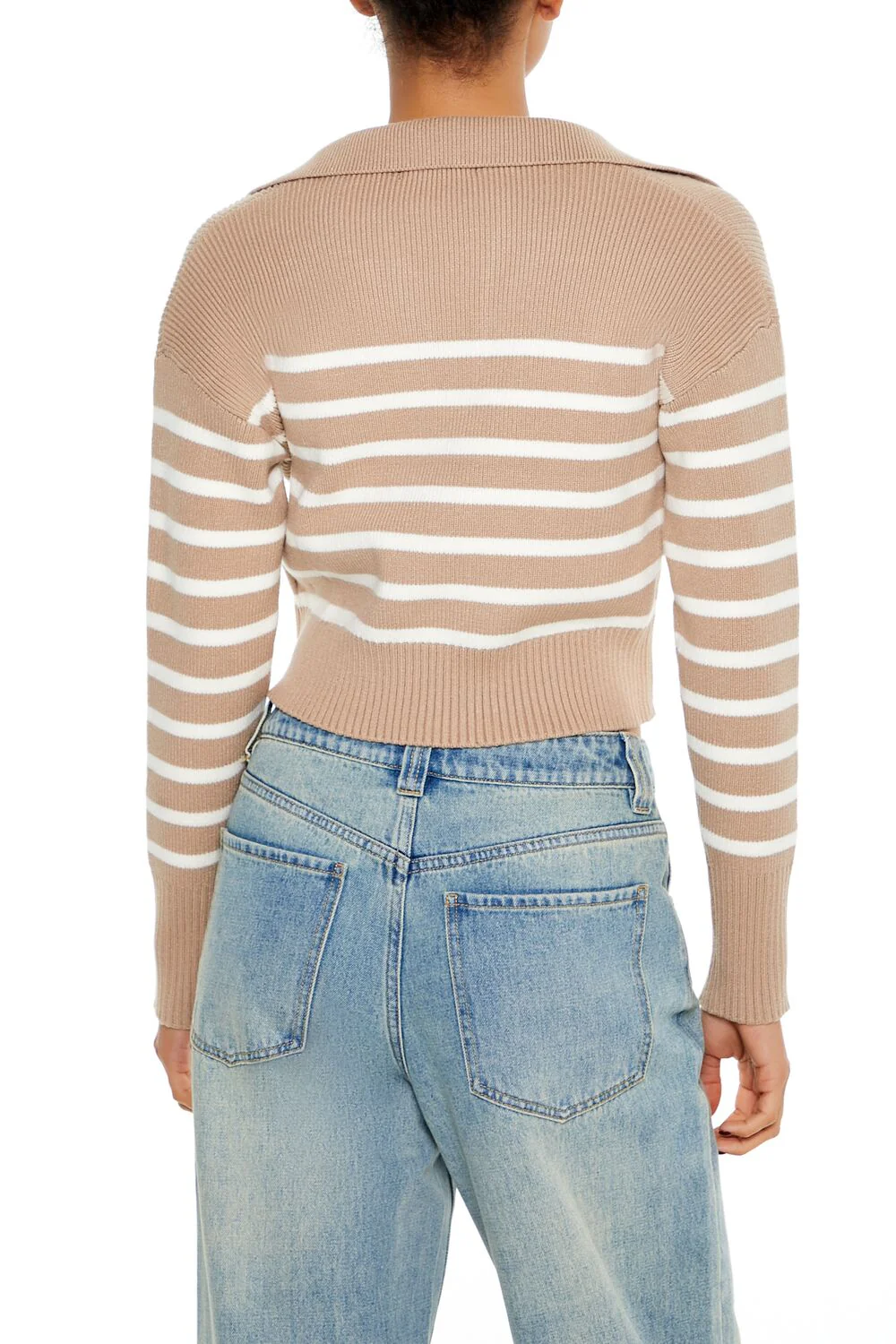 Striped Cropped Sweater