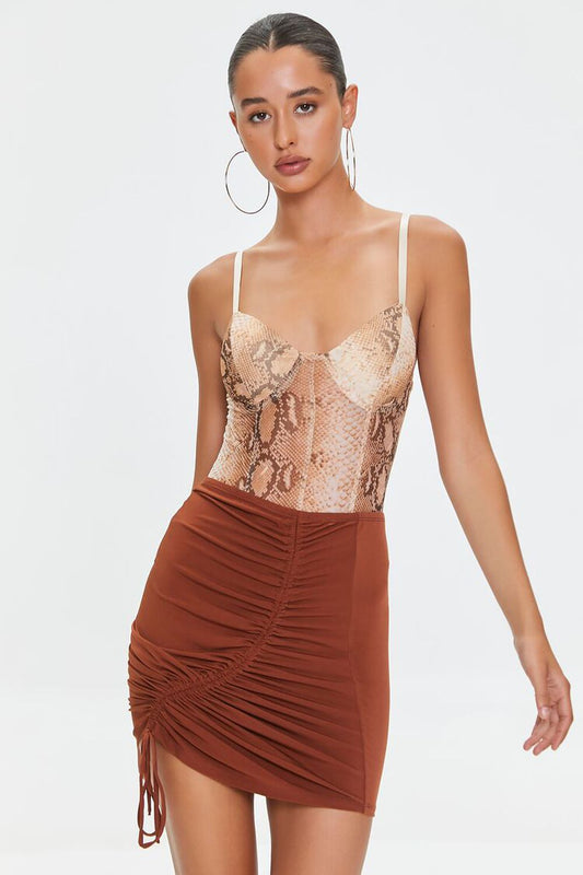 Forever 21 Ruched Mini Skirt