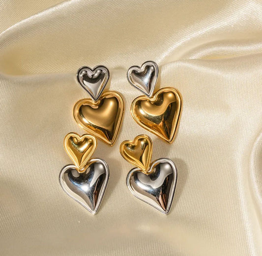 Aretes Corazones