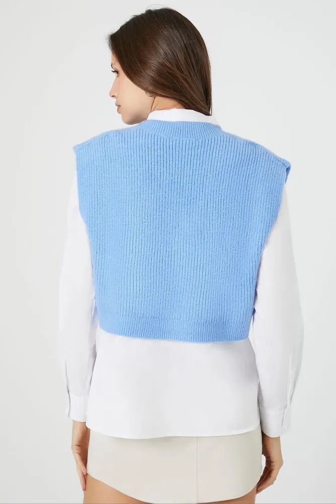 Forever 21 Sweater Vest combo Shirt