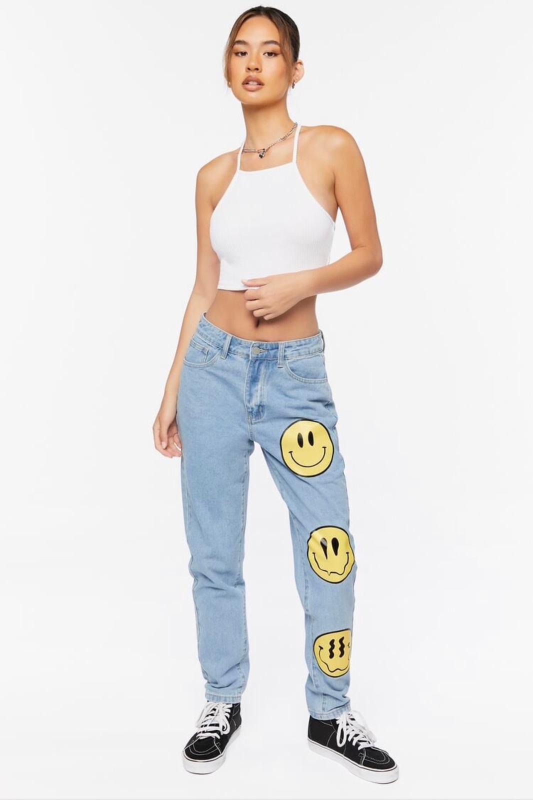 Forever 21 Smiley Jeans