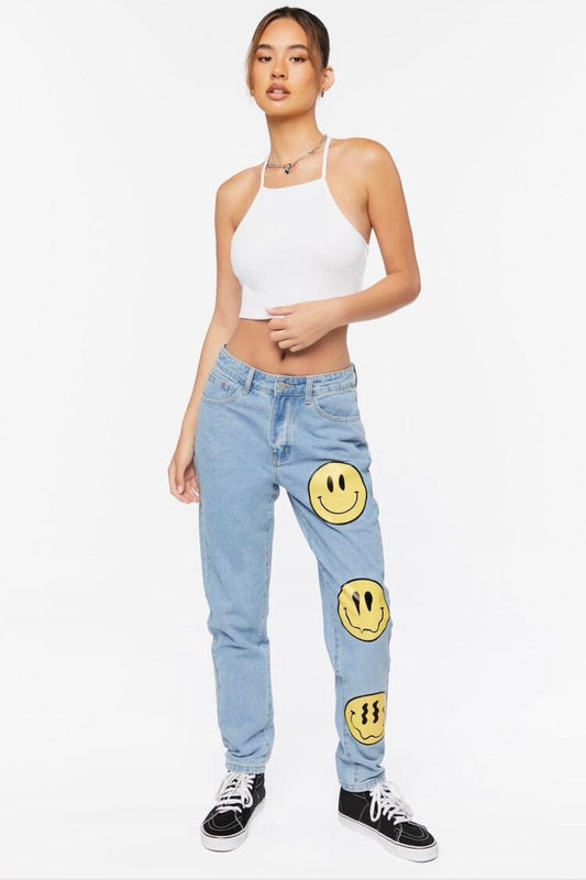 Forever 21 Smiley Jeans