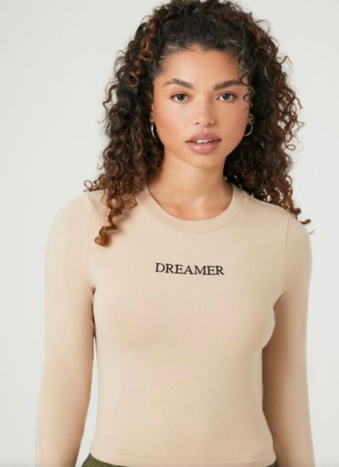 Forever 21 Bordado Crop Top