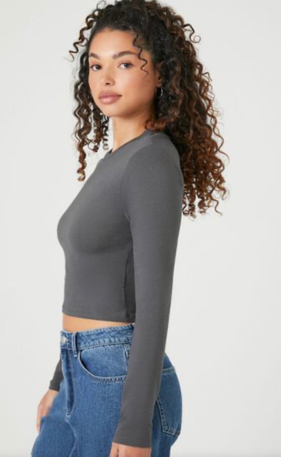 Forever 21 Bordado Crop Top
