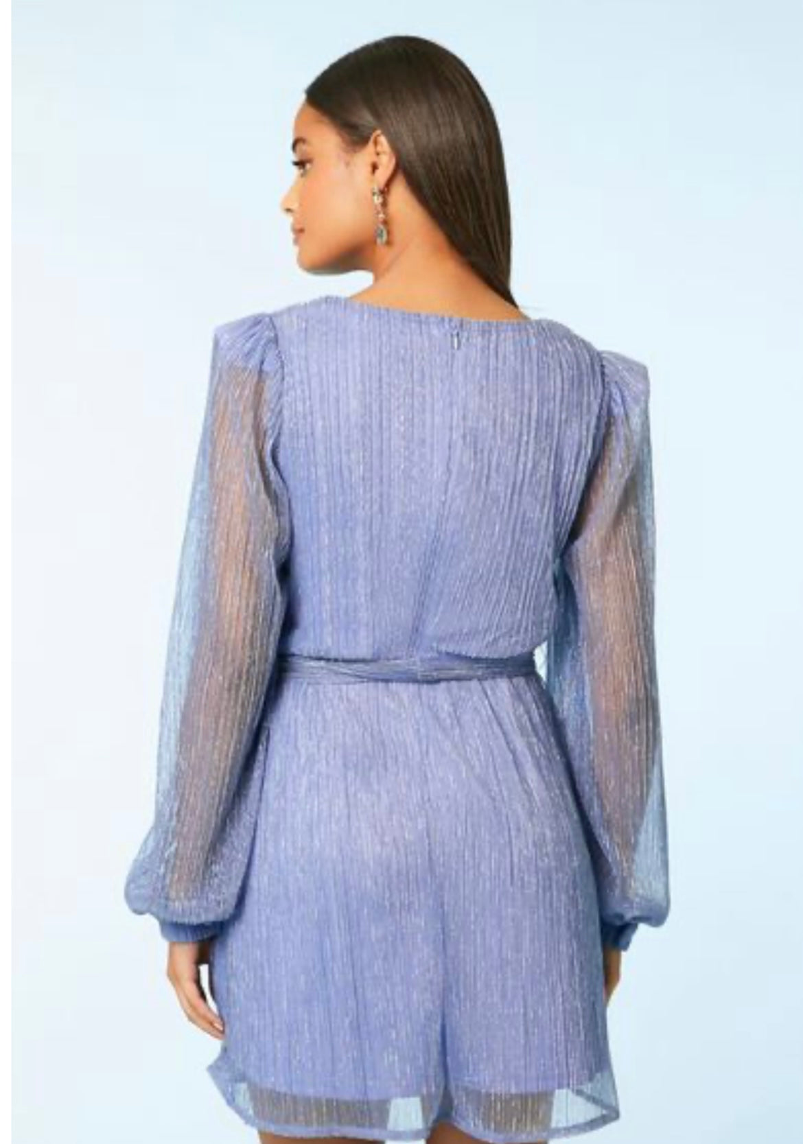 Forever 21 Chiffon Metallic Mini Dress