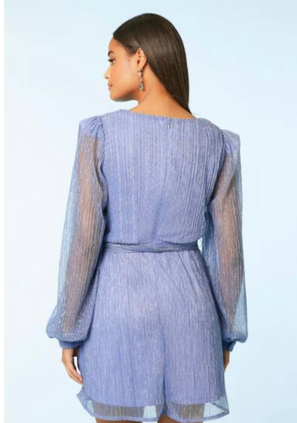 Forever 21 Chiffon Metallic Mini Dress