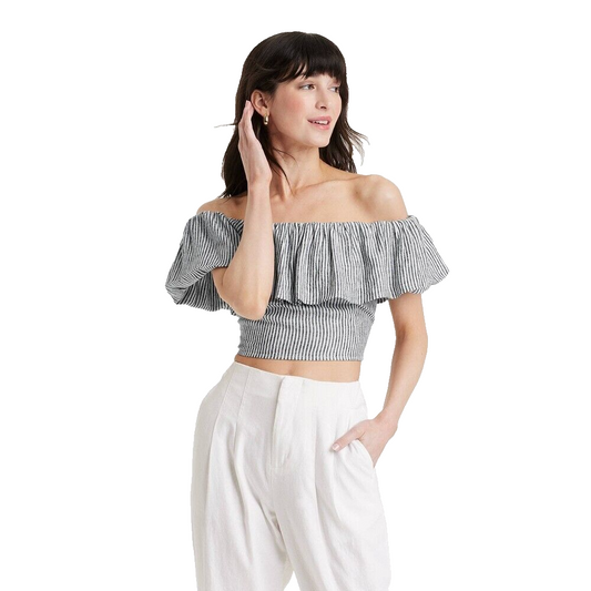 A. New. Day Ruffle Sleeve Top