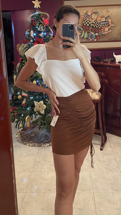Forever 21 Ruched Mini Skirt