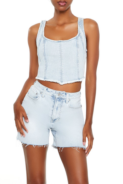 Forever Denim Crop Top