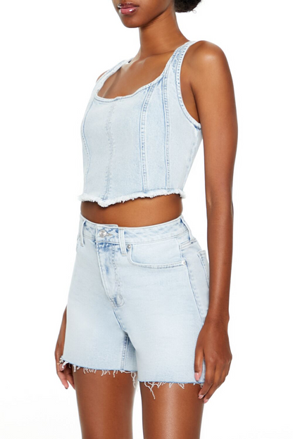 Forever Denim Crop Top