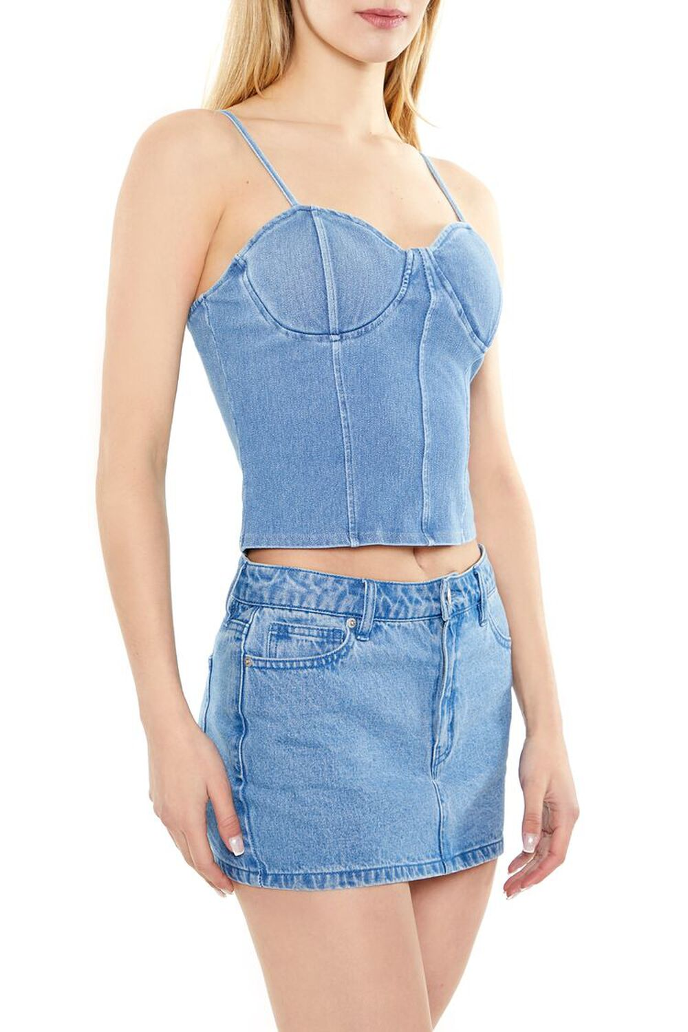 Forever 21 Sweetheart Denim Cami