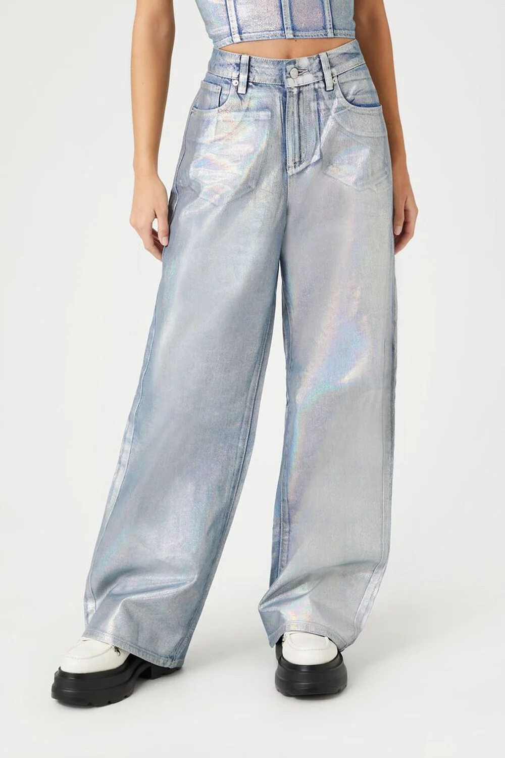 Forever 21 Metallic Pant