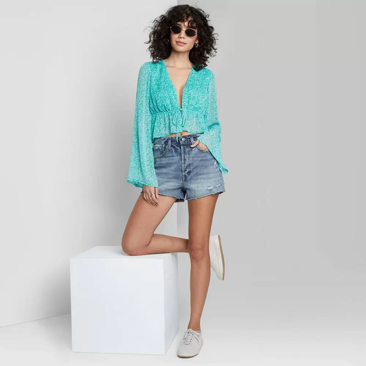 Denim Cutoff Short