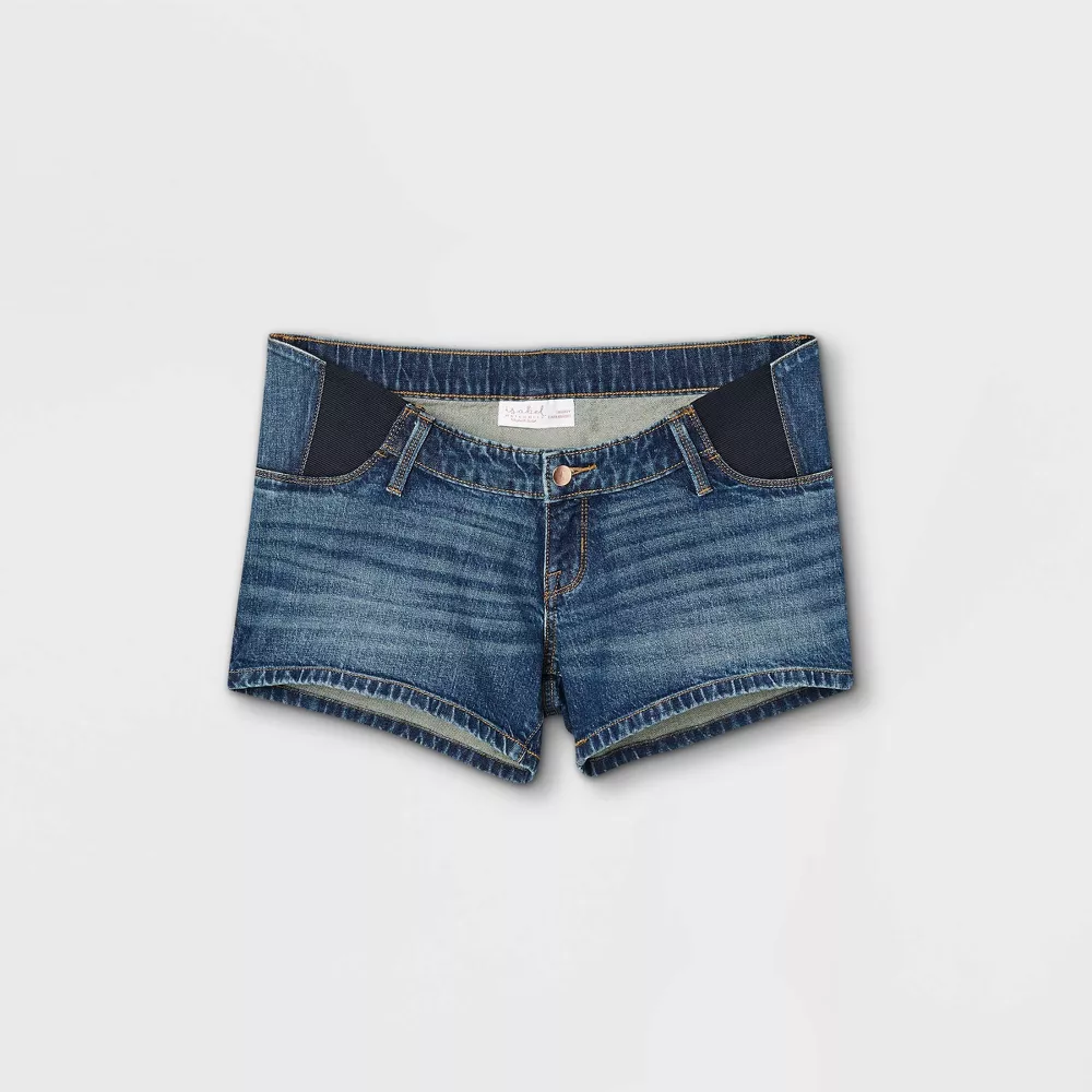 Denim Short Maternity Isabel