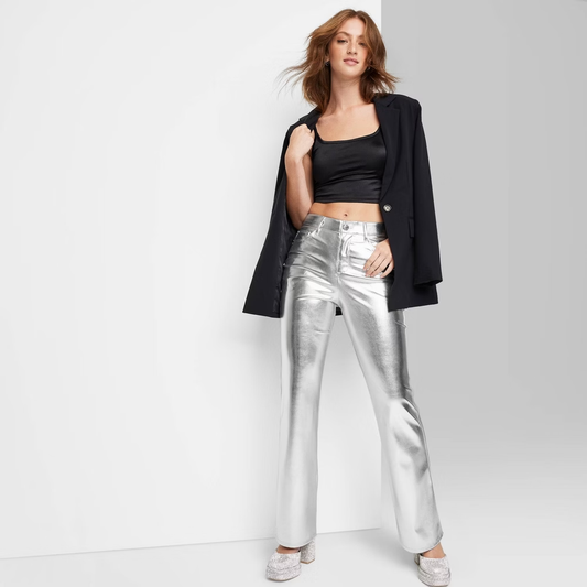 Wild Fable Metallic Flare Pants