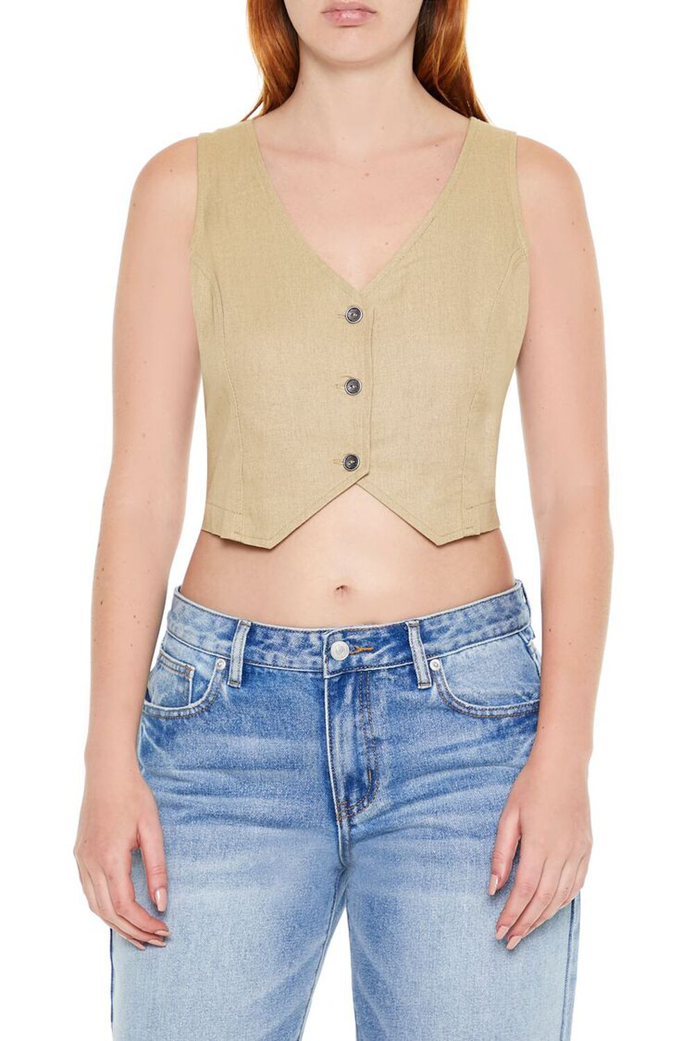 Forever 21 V Neck Vest