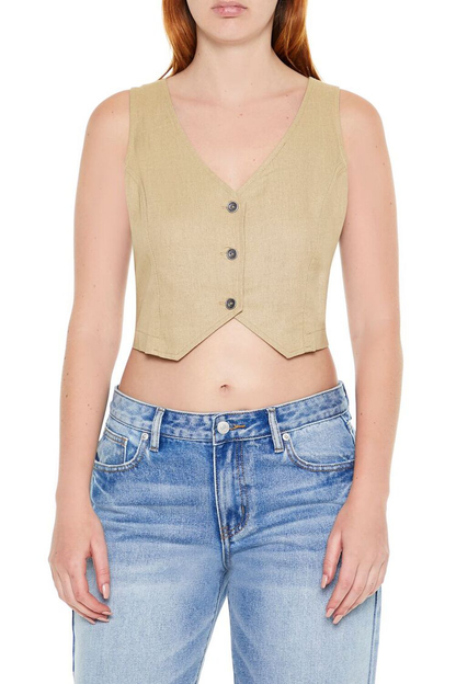 Forever 21 V Neck Vest