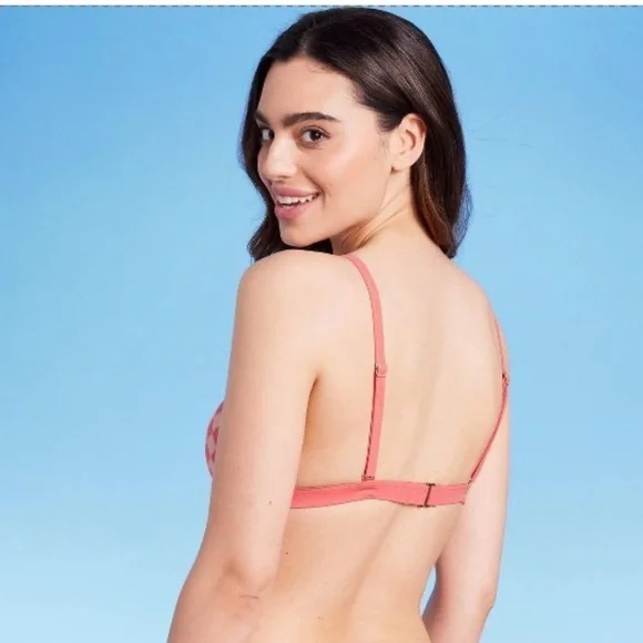 Top de Bikini Coral Pink
