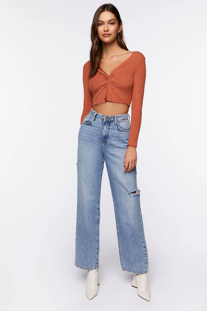 Forever 21 Twisted Crop Top