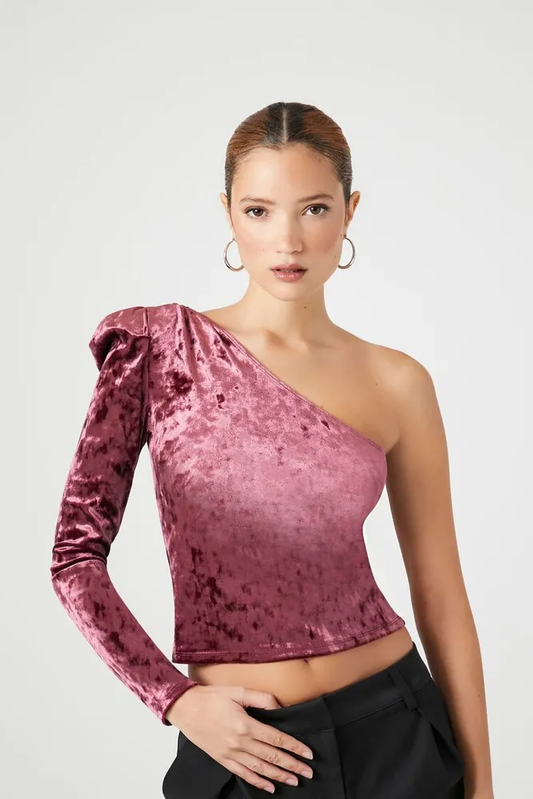 Forever 21 Velvet Crop Top