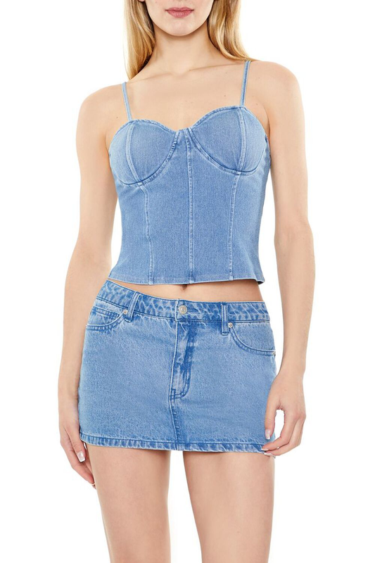 Forever 21 Sweetheart Denim Cami