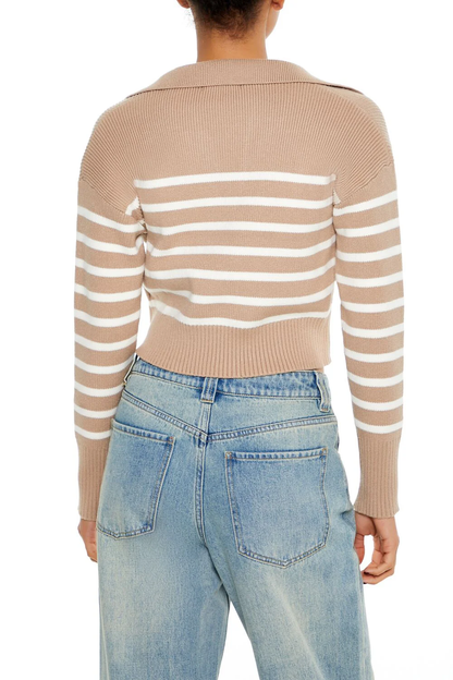 Striped Cropped Sweater